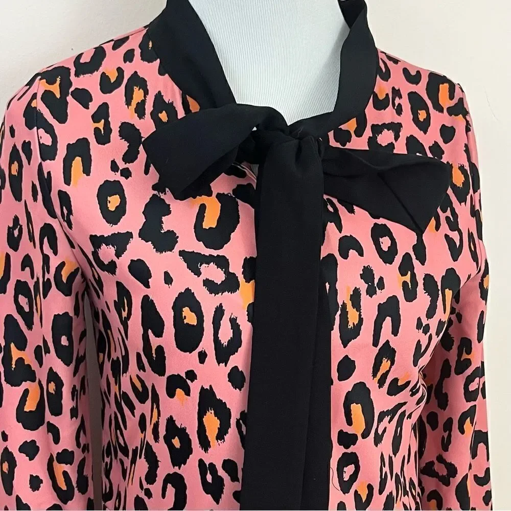 Laroque Mod Style Cheetah Print Shift Dress S - Picture 2 of 7